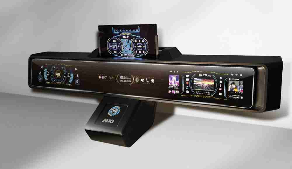 PA直营Micro LED沉浸式车舱显示方案结合 可卷式、、、、可伸缩的Micro LED应用并可呈现不同的质感纹路，，，展现人性化设计